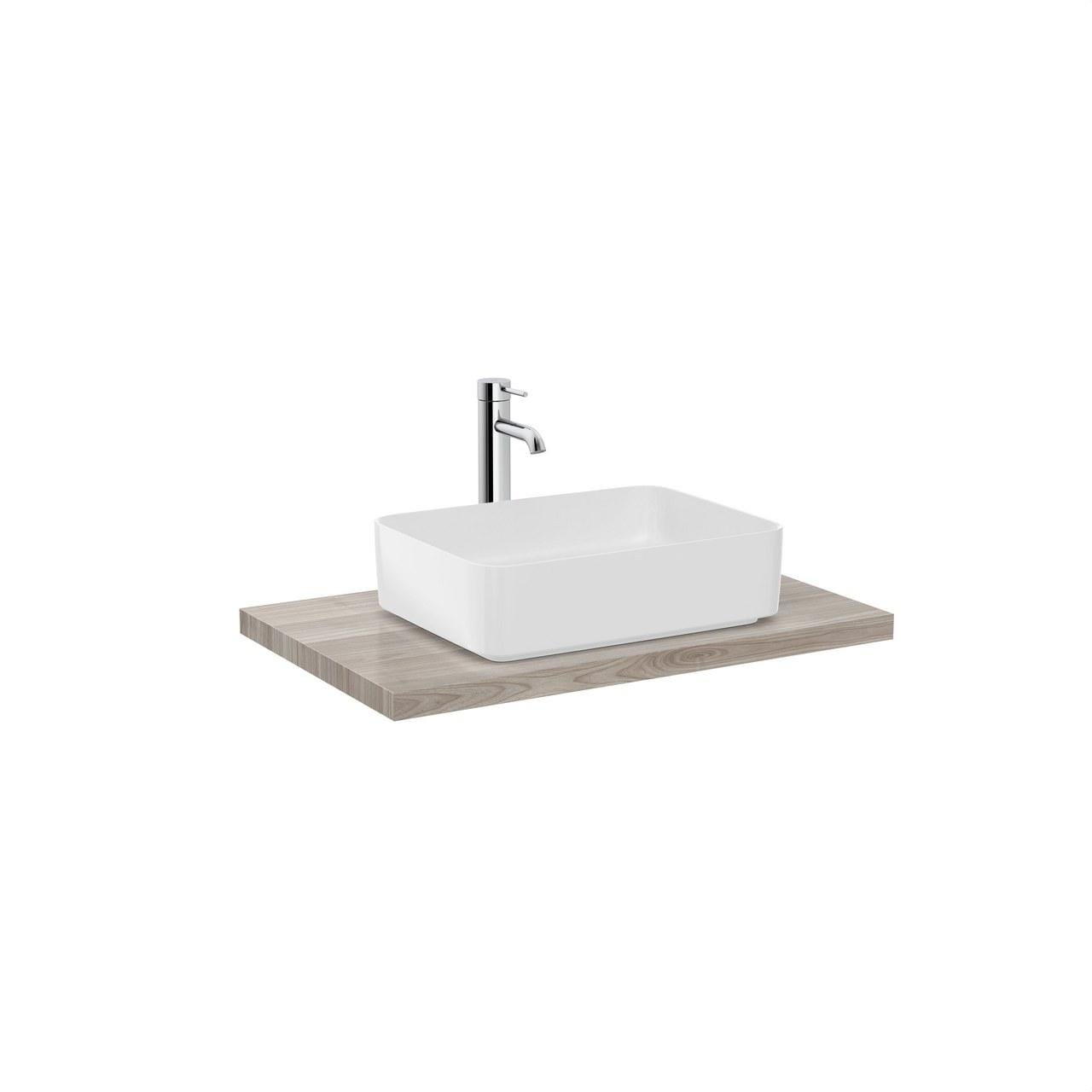 ROCA - Encimera hidrófuga SAVANA para lavabo 800x500x38mm roble