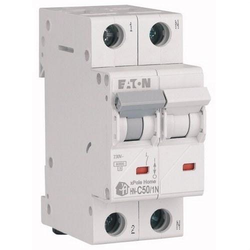 EATON - Interruptor magnetotérmico residencial 1P+N curva C 50A