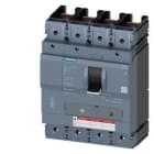 SIEMENS - Interruptor automático 3VA5 UL tamaño 400 poder de corte M 35kA 480V 4P TM230, FTAM, 350A neutro no protegido sin conexión