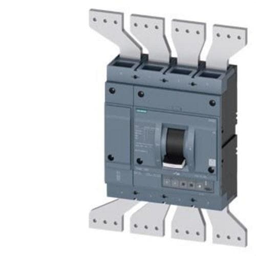SIEMENS - Interruptor automático 3VA2 IEC 1250 clase de poder de corte M 55kA 415V 4P ETU350