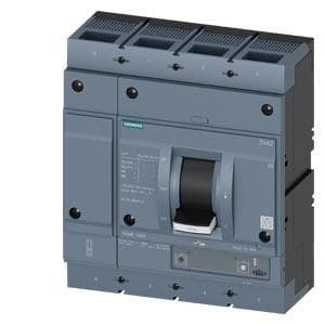 SIEMENS - Interruptor automático 3VA2 IEC tamaño 1000 clase de poder de corte H ICU=85kA 415V 4 polos, ETU340, ELISA LI, In=630A