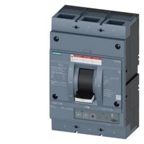 SIEMENS - Interruptor automático de caja moldeada 3VA6 UL 800 clase M 35kA 480V 3P ETU320/LI 600A 240A 600A 1,5-12xIn