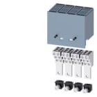 SIEMENS - Borne para conductor redondo 6 cables, 4 unidades. Accesorio para: 3VA5 125