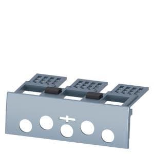 SIEMENS - Tapa cubrebornes 3P con orificios para ensayo dieléctrico. Accesorio para: 3VA4/5 125