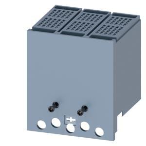 SIEMENS - Tapa cubrebornes prolongada 3P con orificios para ensayo dieléctrico. Accesorio para: 3VA4/5 125