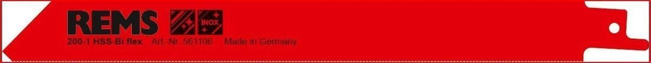 REMS - Hoja sierra HSS-Bi metal 200-1mm rojo (5u)