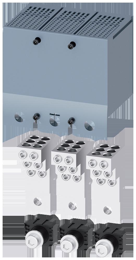 SIEMENS - Borne para conductor redondo para 6 cables, 3 unidades. Accesorio para: 3VA6 150/250 zócalo enchufable / extraíble 3VA6 150/250