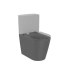 ROCA - Inodoro tanque bajo compacto 600mm ónix INSPIRA ROUND adosado pared