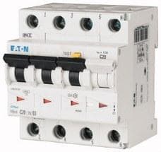 EATON - INT. COMBINADO, 25A, 300MA, CURVA C, 3P+N, CLASE A