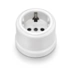 FONTINI - Base Schuko 16A 250V porcelana blanca