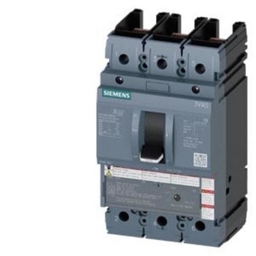 SIEMENS - Interruptor automático 3VA5 UL tamaño 250 clase de poder de corte M 35kA 480V 3P TM230 FTAM 80A 5/10×In