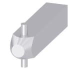 SIEMENS - Muñón del eje para accionamiento giratorio para puerta de 500mm. Accesorio para interruptores automáticos 3VA27 (palanca basculante)