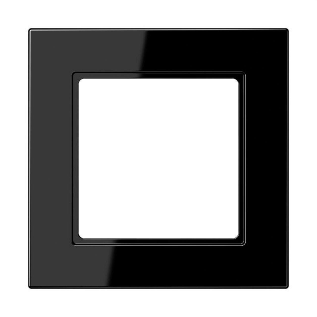 JUNG - Marco A550 simple negro termoplástico