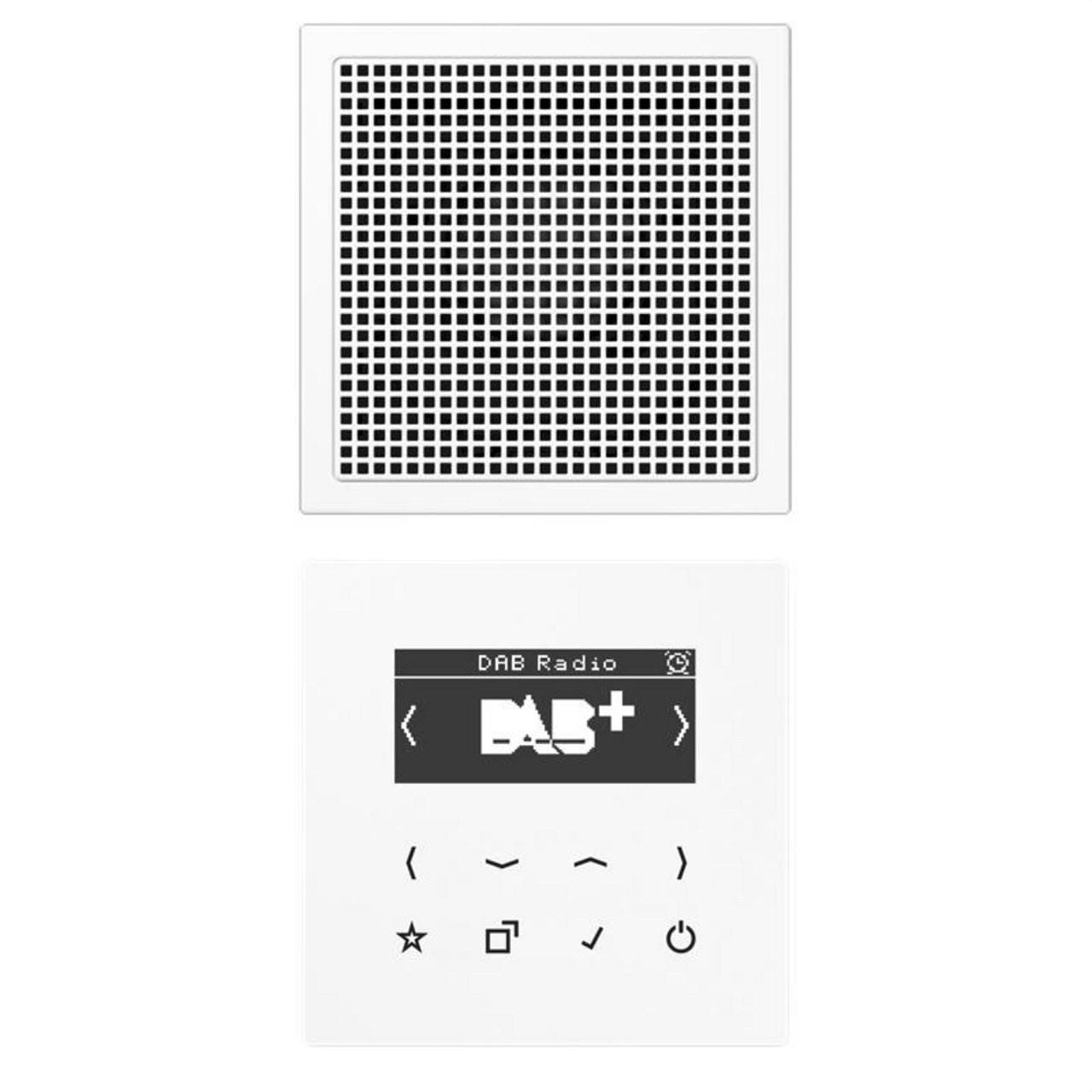 JUNG - Smart radio DAB+kit mono S LS altavoz blanco alpino