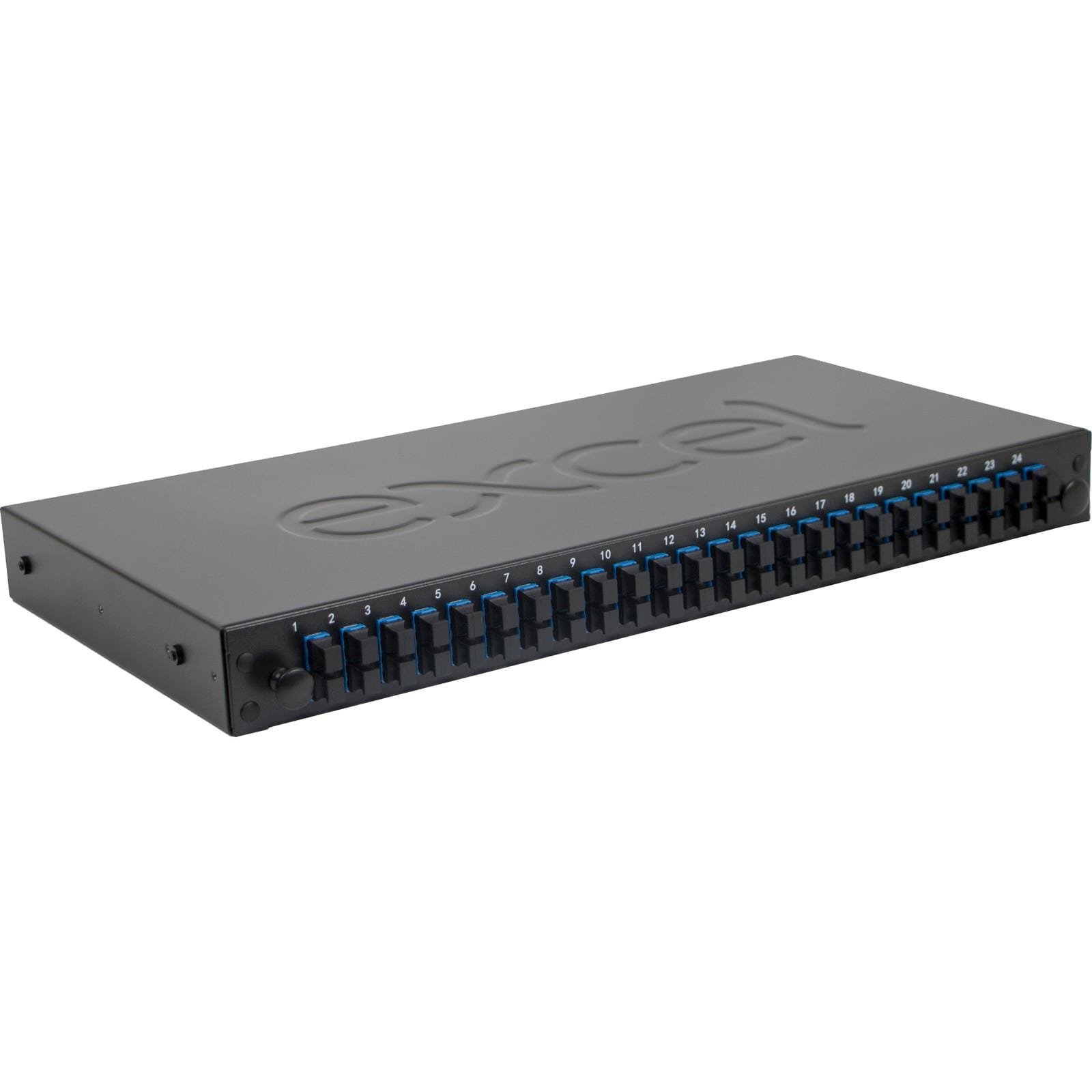 EXCEL - "BANDEJA 19"" FO CON 24 ADAPT LC QUAD MONOM AZUL"
