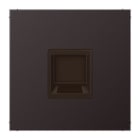 JUNG - Placa modular Jack-Radiall 1 toma AL1969-1WED LS dark