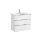 ROCA - Mueble UNIK THE GAP 800x460 lavabo blanco tres cajones blanco