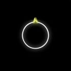 PRILUX - Luminaria decorativa RING RIBBON blanco frio 32 cm