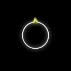 PRILUX - Luminaria decorativa RING RIBBON blanco frio 64 cm