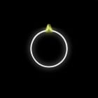 PRILUX - Luminaria decorativa RING RIBBON blanco frio 95,5 cm