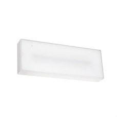 LEDS-C4 - Luminaria de emergencia DECO superficie IP44 100lm 1h No Permanente + Autotest