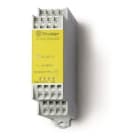 FINDER - Relé modular con contactos de guía forzada SERIE 7S, ancho 22,5mm, bornes de conexión rápida, 4NA+2NC, AgSnO2+Au, 24V DC (emb.1u)