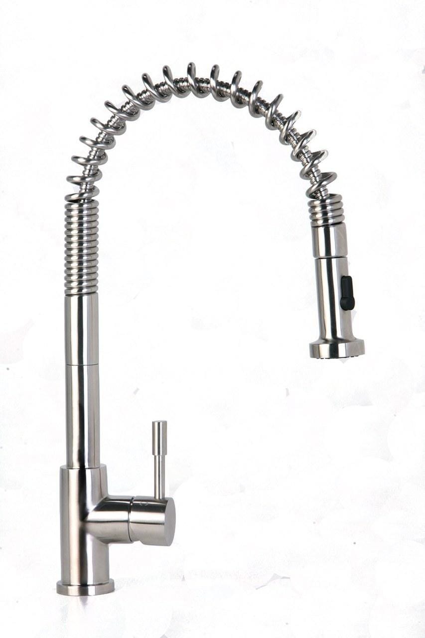 GENEBRE - MONOMANDO FREG.INOX MUELLE+DUCHA EXTRB.