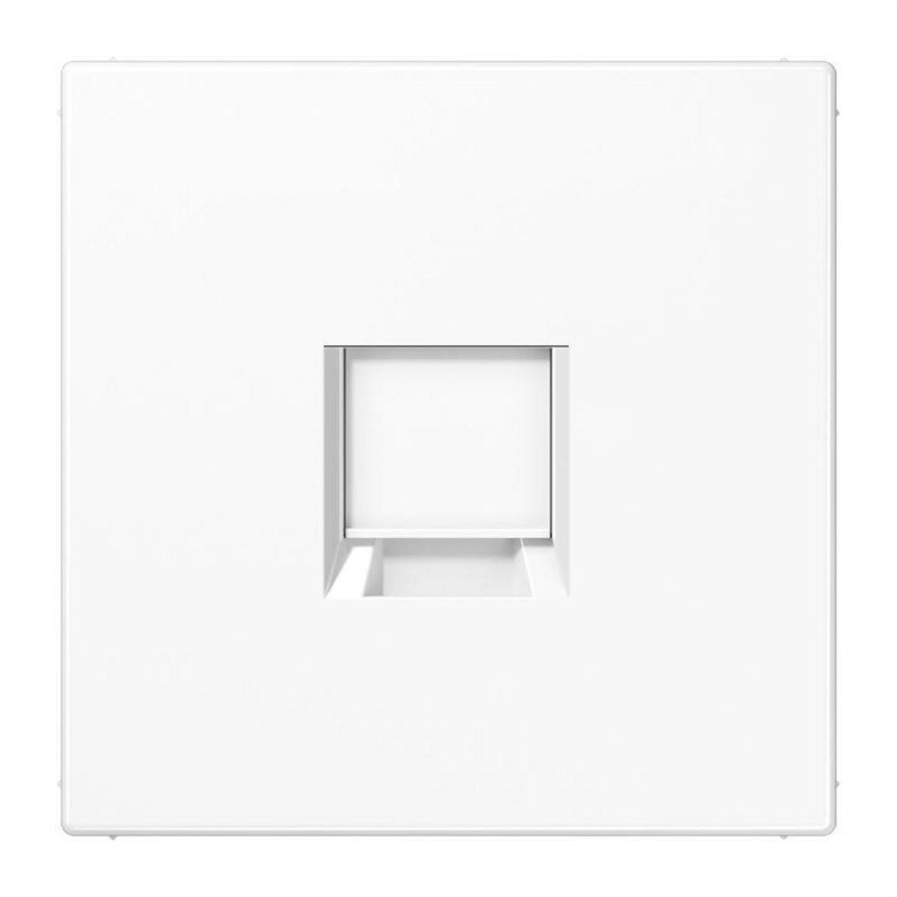 JUNG - Placa modular Jack-Radiall 1 toma LS1969-1WEWW LS blanco alpino
