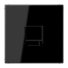 JUNG - Placa modular Jack-Radiall 1 toma LS1969-1WESW LS negro