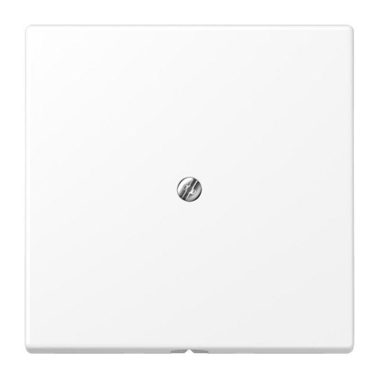 JUNG - Placa central salida cable LS blanco mate