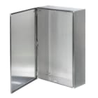 IDE - Caja bornas 200x150x135mm INOX 304l abisagrada lateral liso y tapa atornillada IP66