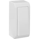 SOLERA - Conmutador / interruptor estrecho 10AX 250V 33x70x25mm blanco
