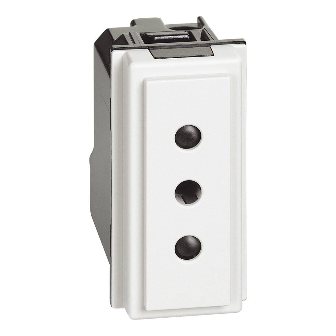 BTICINO - Base 2P+T Living Now - estándar italiano - conexión por tornillos - Blanco - 1 módulo