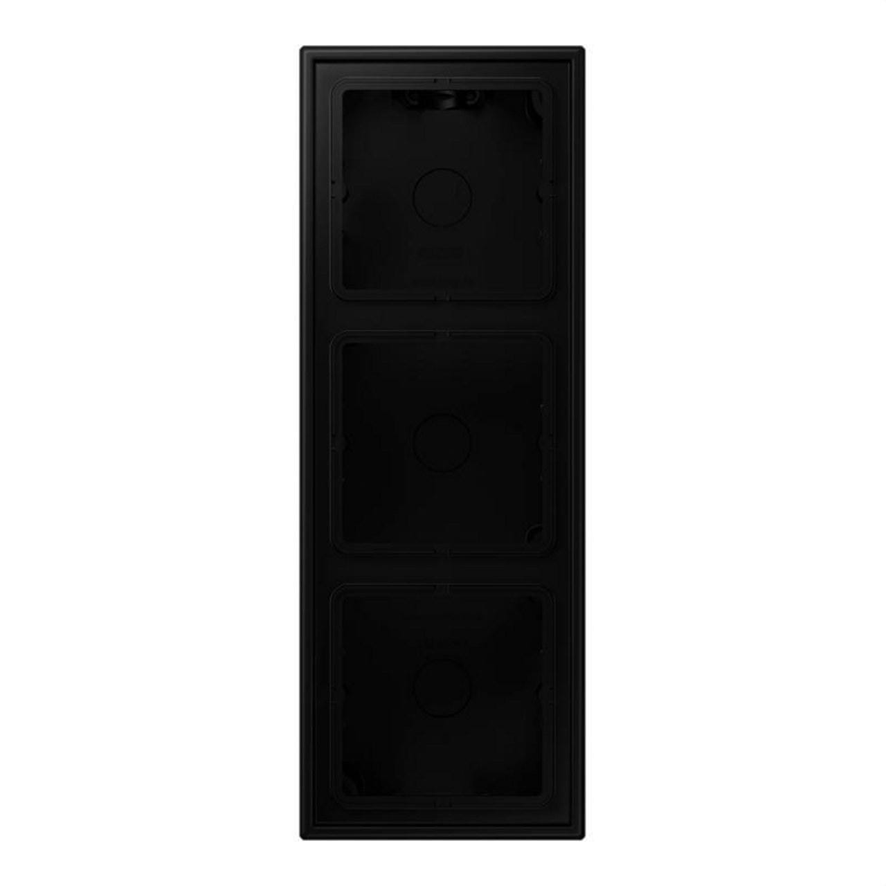 JUNG - CAJA SUPERFICIE X3 LS NEGRO MATE