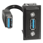 BTICINO - Base datos USB tipo A - Living Now - 1 módulo - Blanco