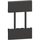 BTICINO - Frontal Living Now with Netatmo para base de corriente con Gateway integrado KG4501C - 2 módulos - Dark