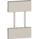 BTICINO - Frontal Living Now with Netatmo para base de corriente con Gateway integrado KG4501C - 2 módulos - Sand
