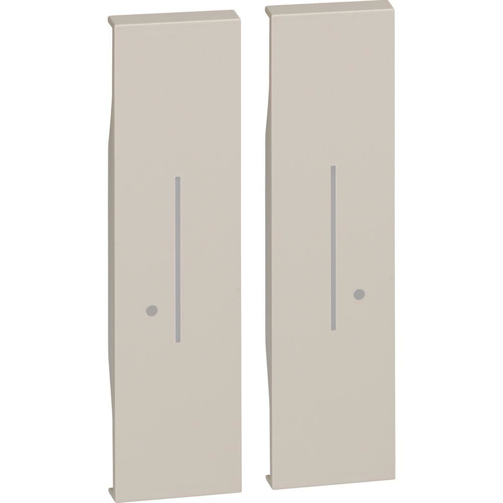 BTICINO - Teclas Living Now with Netatmo para comando de iluminación inalámbrico K4003DCW - 2x1 módulo - Sand