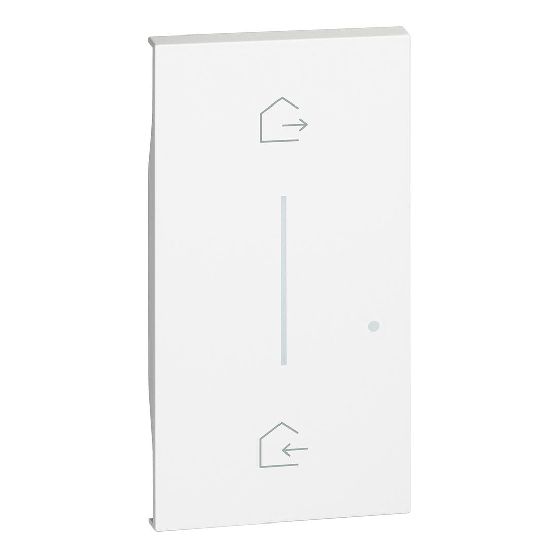 BTICINO - Tecla Living Now with Netatmo para comando de escenarios inalámbrico Entrar/Salir K4570CW - 2 módulos - Blanco