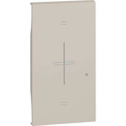 BTICINO - Tecla Living Now with Netatmo para interruptor de persianas K4027CM2 - 2 módulos - Sand