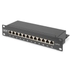 DIGITUS - PANEL PARCHEO 10" 1U 12 RJ45 CAT6 STP NEGRO