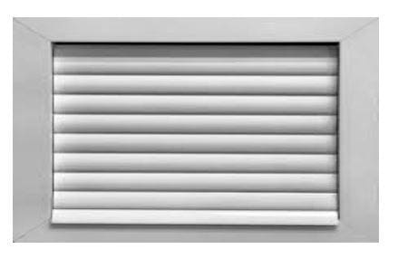 KOOLAIR - REJILLA LAMAS CURVAS 26-1 300X150MM BL-9016