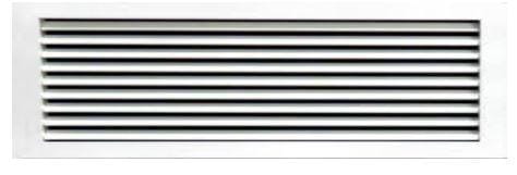 KOOLAIR - REJILLA LAMAS FIJAS 45º 20-45H 400X100MM BL-9016