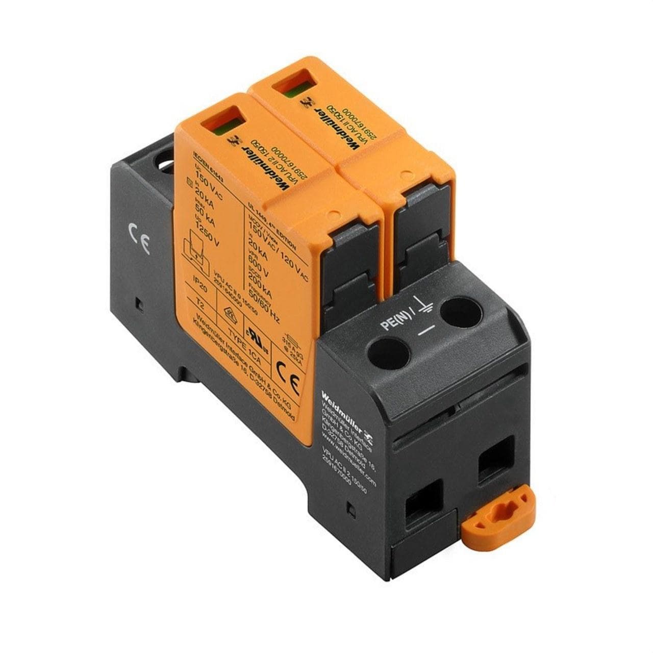 WEIDMULLER - Descargador de sobretensión VPU AC II 2 150/50