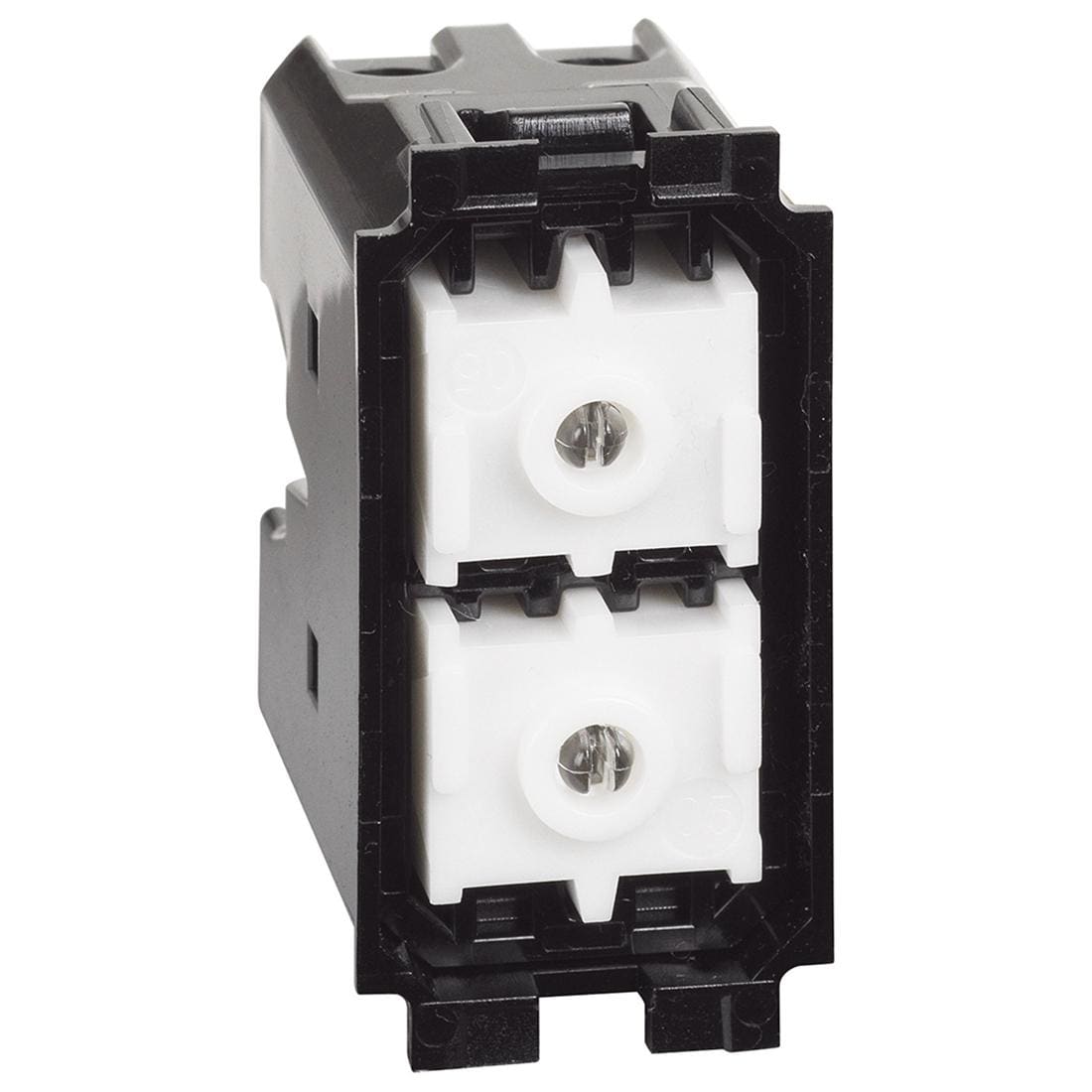 BTICINO - Pulsador doble 10A 250VCA LIVING NOW 1 módulo, no interblocados