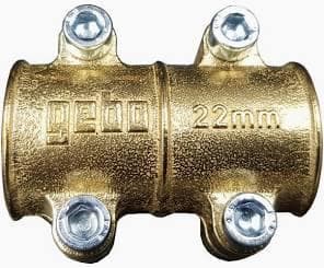 GEBO - ABRAZ.TAPAPOROS D.22MM COBRE