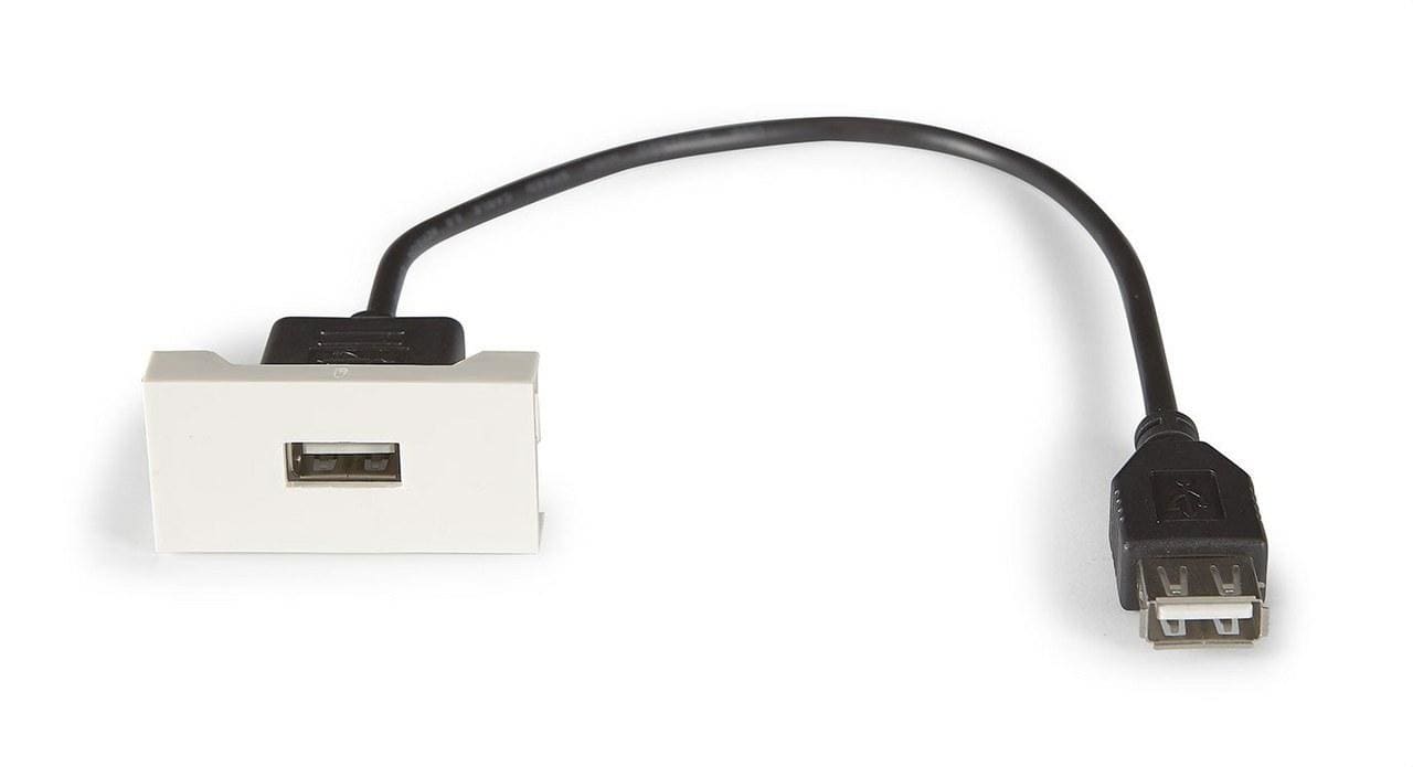 FONESTAR - Panel USB a hembra cable 20cm 1 / 2 panel de conexión