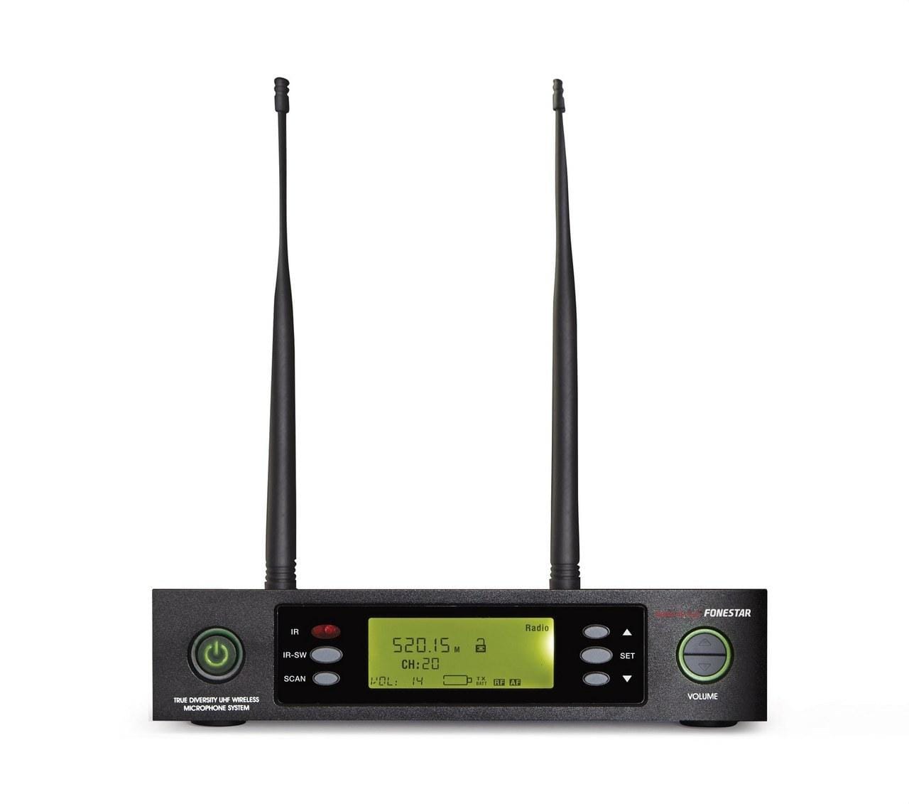 FONESTAR - Receptor true diversity UHF 645MHz 32 canales función auto scan