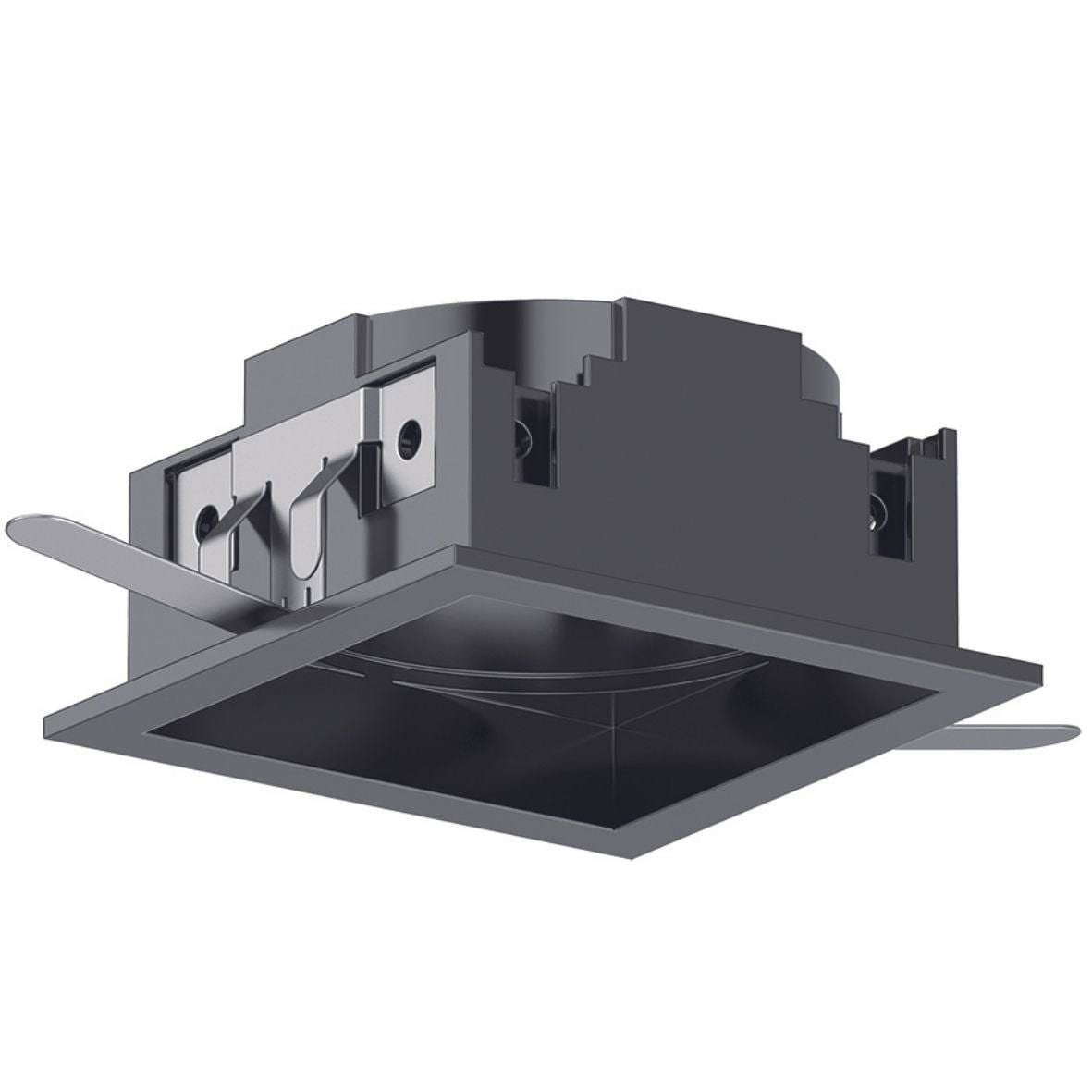 FREPI - Marco TRIM cuadrado negro para downlight MINI CORAL orientable y fijo CUT OUT Ø63x63mm