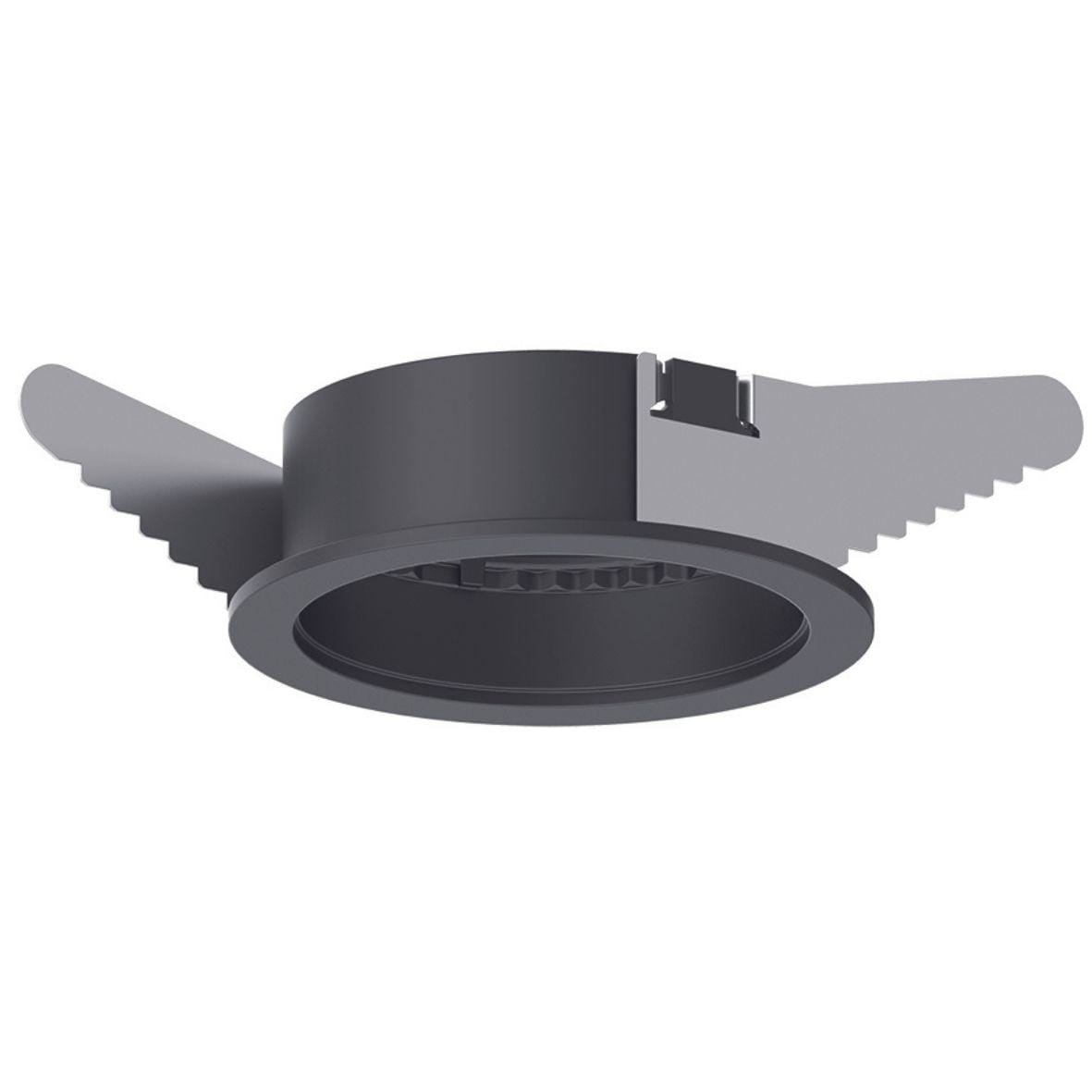 FREPI - Marco TRIM redondo negro para Downlight MINI CORAL orientable y fijo CUT OUT Ø63mm
